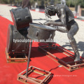30 years factory supplied hot sale life size bronze sculpture band playing musical instrument for decoration